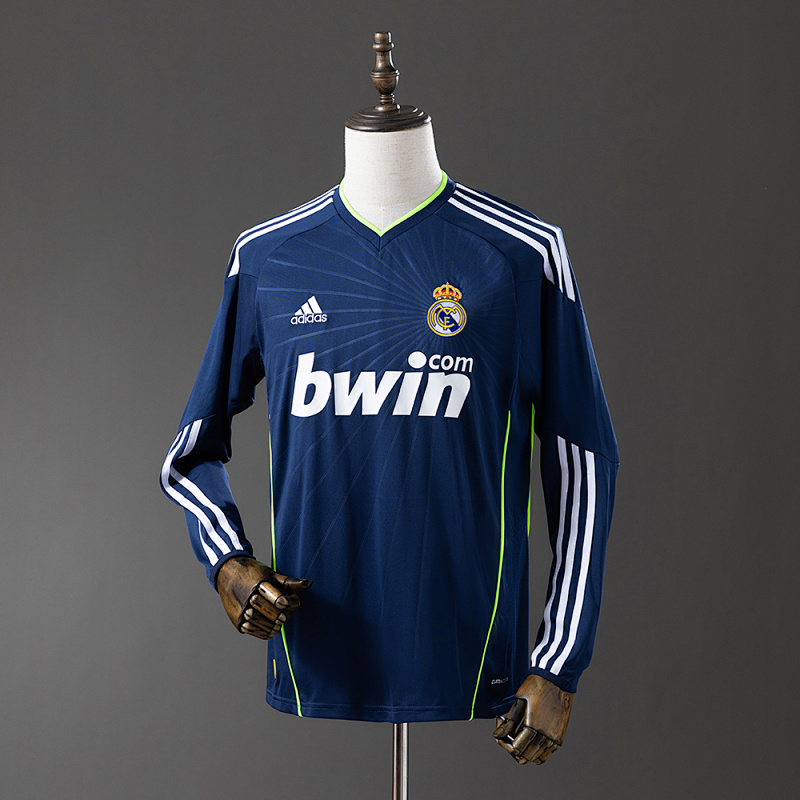 Real Madrid 10/11 Away Long Sleeve Retro Jersey S-XXL