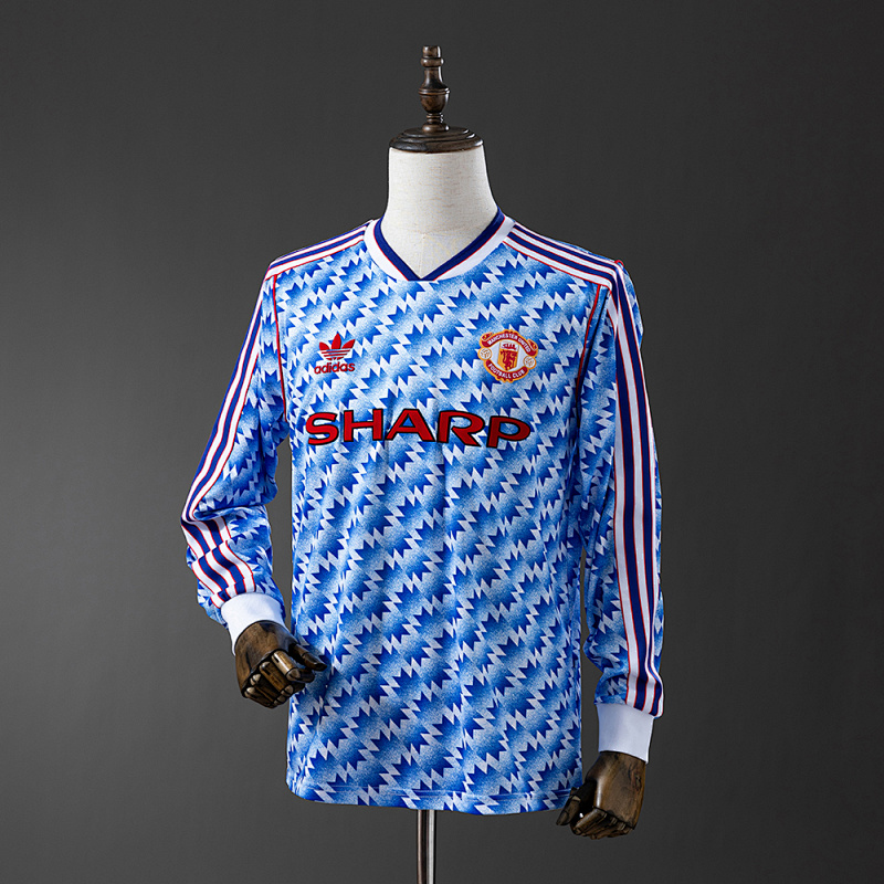 Retro Long Sleeve M-U 90/92 Away S-XXL