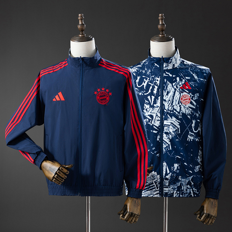 Bayern Munich 25/26 Reversible Jacket Windbreaker - Navy Blue S-3XL