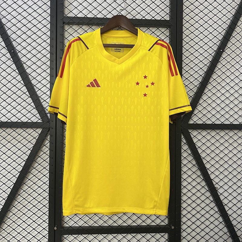 24/25 Cruzeiro Limited Edition Goalkeeper Yellow Jersey S-4XL