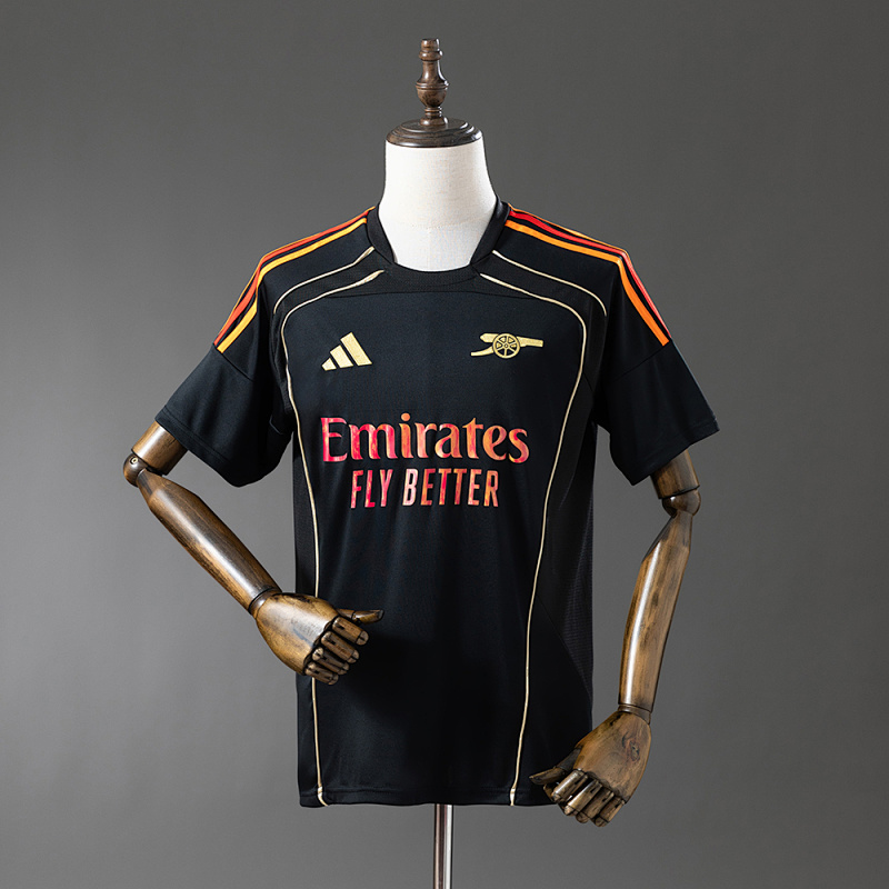 Arsenal 25/26 Retro-style collaboration - Black Jersey S-4XL