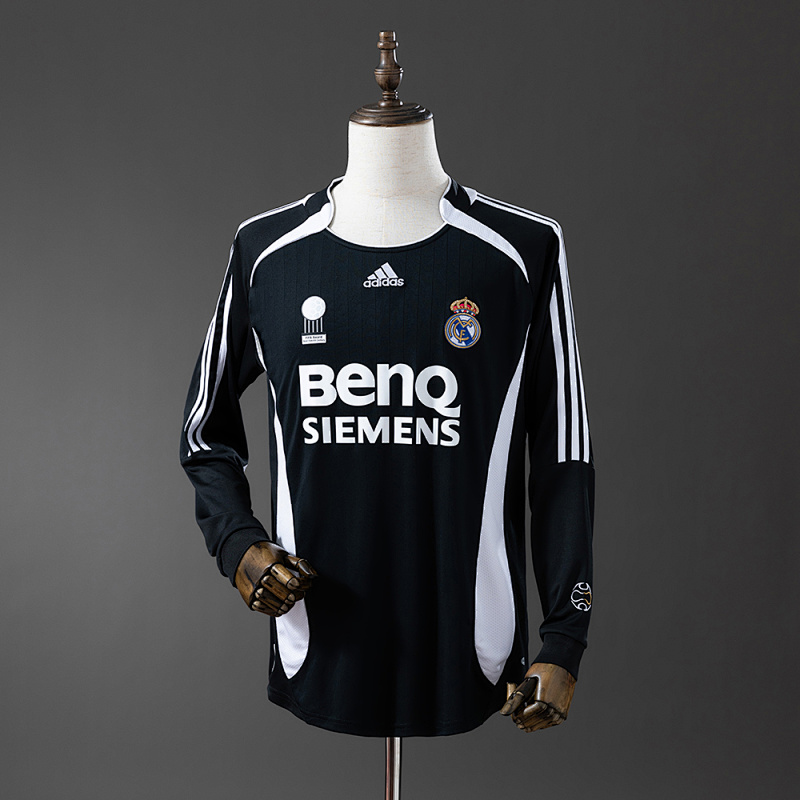 Retro Long Sleeve Real Madrid 06/07 Third Away S-XXL