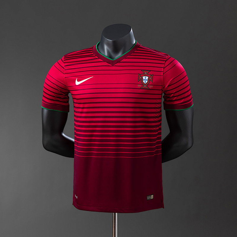 Portugal 2014 Player Version Retro Home Jersey S-3XL