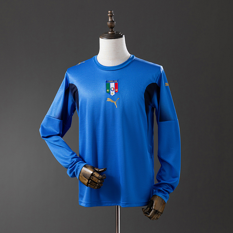 Italy 2006 Home Long Sleeve Retro Jersey S-XXL