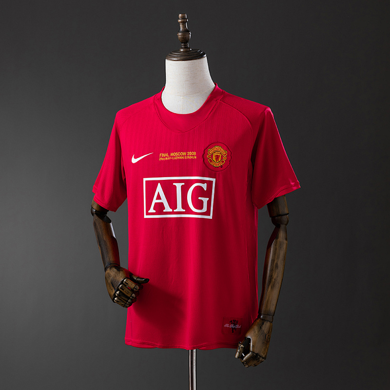 Retro 07/08 M-U Champions League version home S-XXL