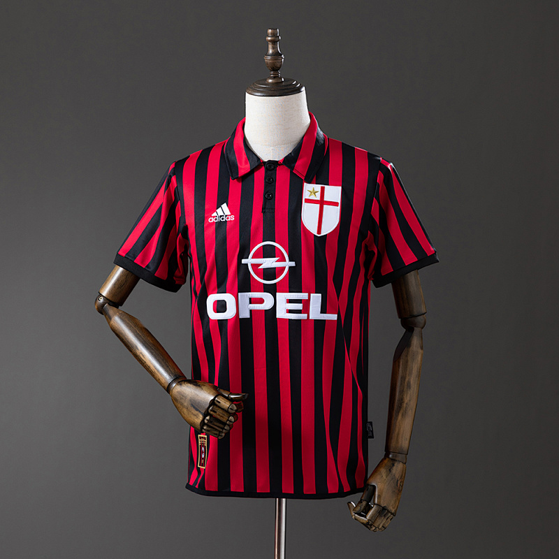 Retro 99/00 AC Milan home S-XXL