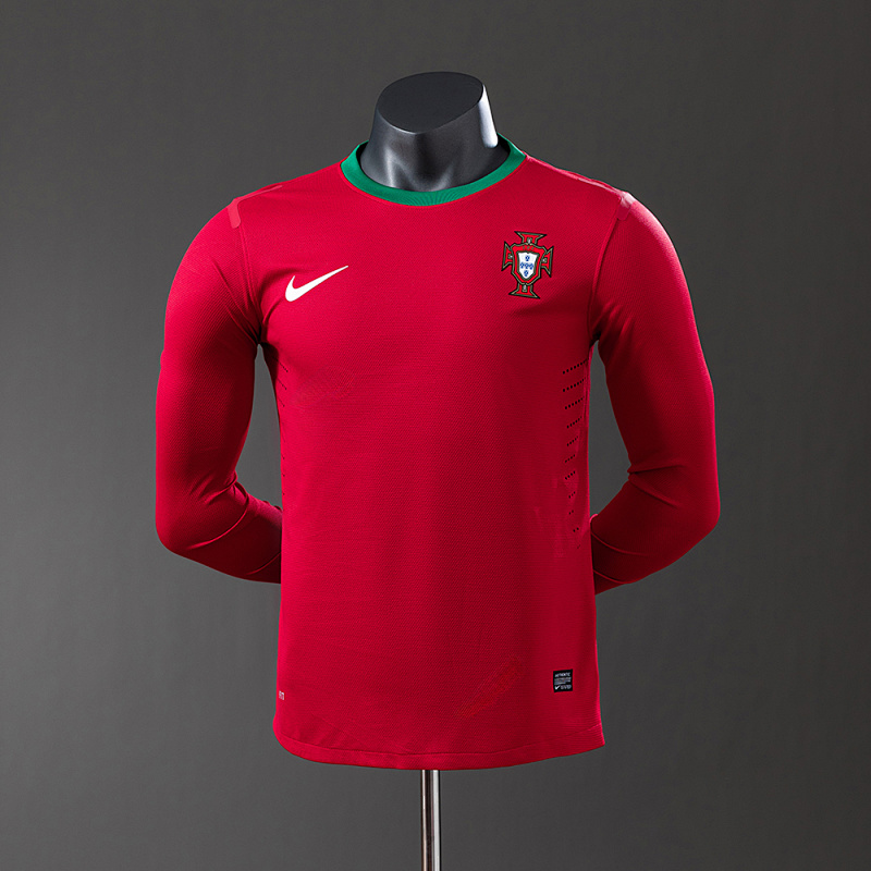 Portugal 2012 Home Long Sleeve Player Version Retro Jersey S-3XL