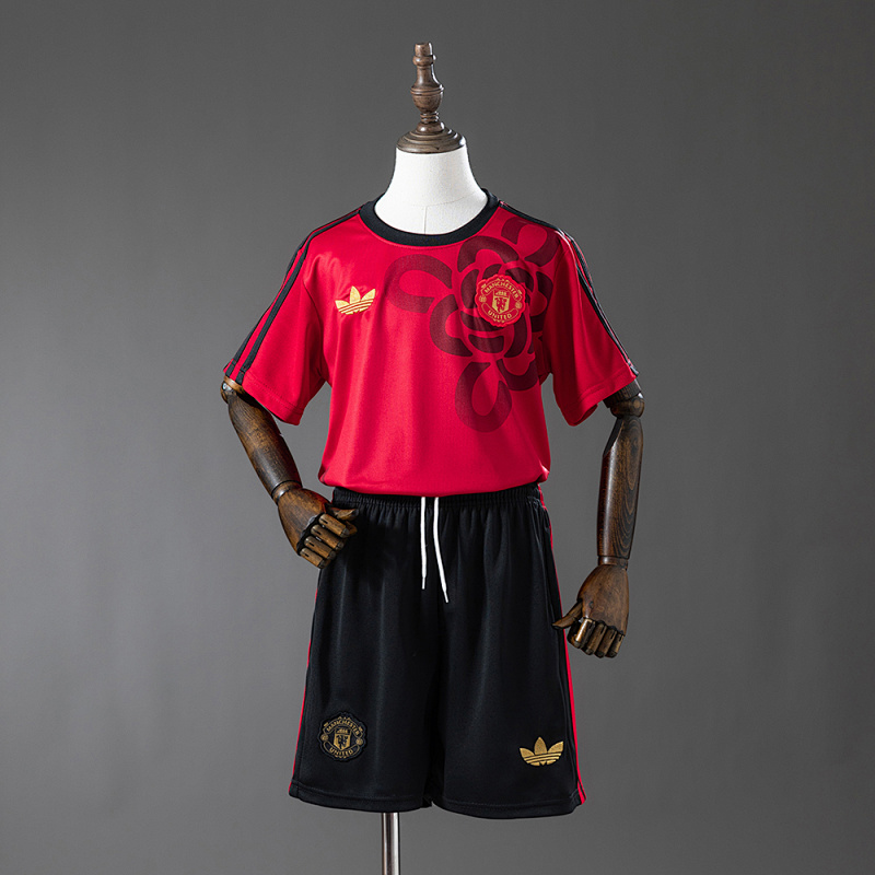 M-U 25/26 Cultural Story - Red Kids Kit Jersey SIZE 16-28