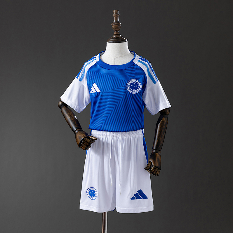 Cruzeiro 25/26 Home kids kit Jersey SIZE 16-28