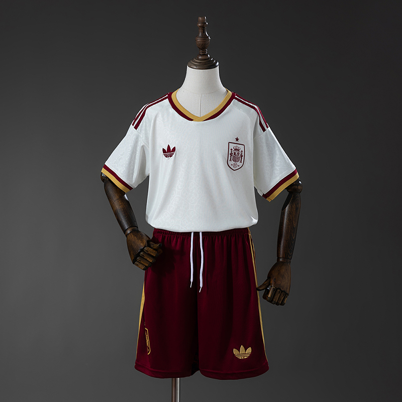 Spain 2026 Away Kids Kit Jersey Size 16-28