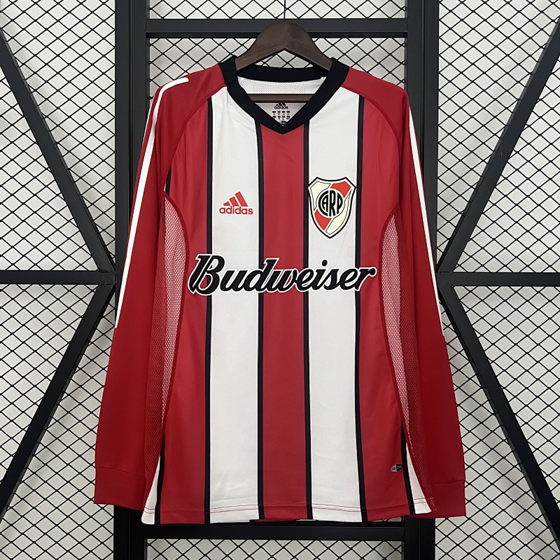 Retro long sleeves River Plate 03/04 away S-XXL