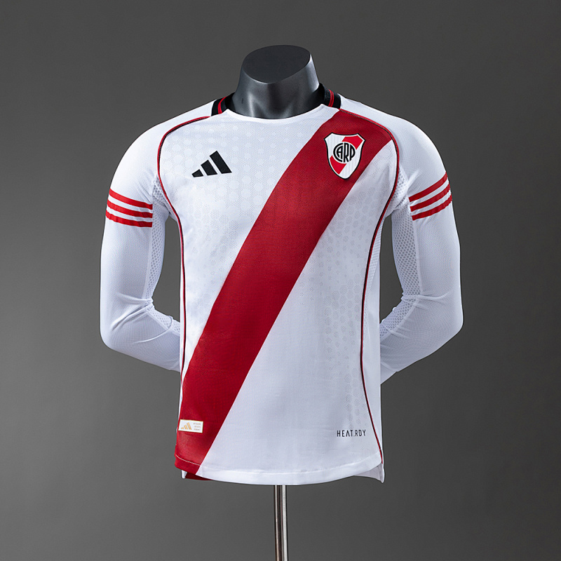 River Plate 25/26 Player Version Home Long Sleeve Jersey S-4XL