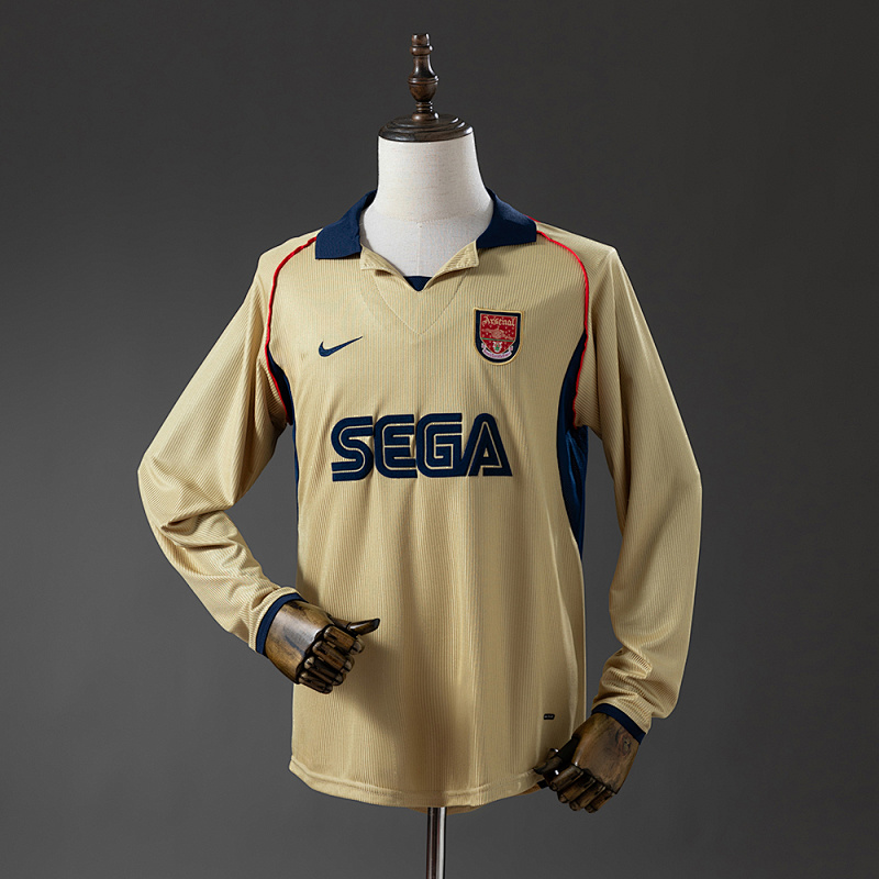 Arsenal 01/02 Away long sleeve Retro Jersey S-XXL