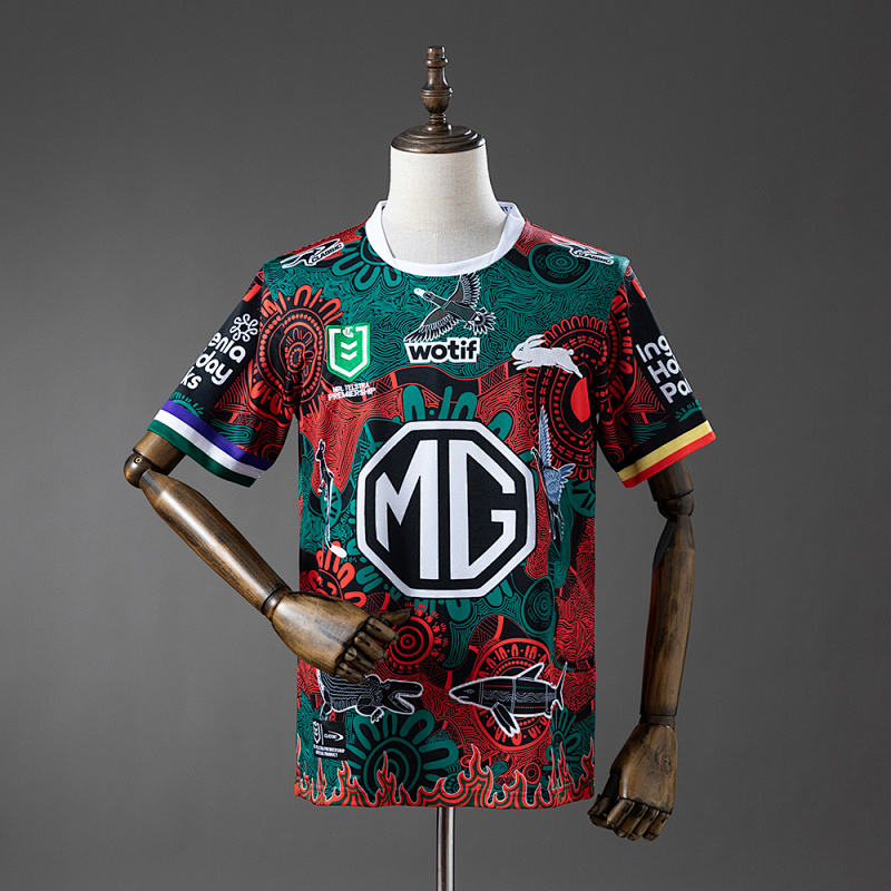 NRL South Sydney Rabbitohs 2025 Indigenous Jersey S-5XL