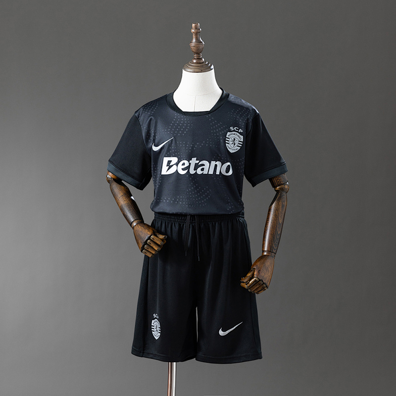 Sporting Lisbon 25/26 Kids Kit Away Jersey Size：16-28